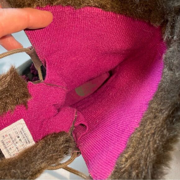 THE NORTH FACE Womens Abby IV Waterproof Suede Leather Boots US 6 Brown/Fuschia - Picture 15 of 16